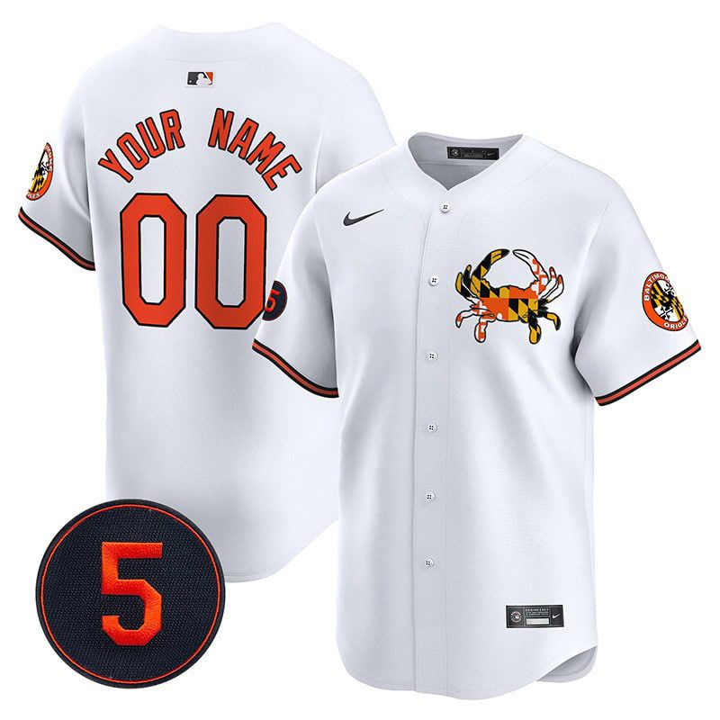 Men Baltimore Orioles White 2024 Nike Robinson Patch Vapor Premier Limited Custom MLB Jersey style 3